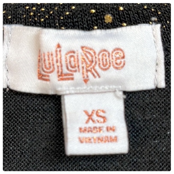 💕Like New Elegant Lularoe Sarah Black & Gold Cardigan💕 - Picture 7 of 14